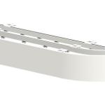 VLTAVA T1 TORINO F2 Dvoukolejnice s čelem pro záclony a závěsy - lehké zatíženÍ